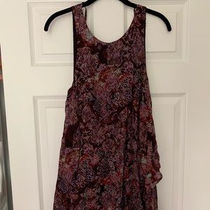 Silence and Noise Red Snakeskin Dress